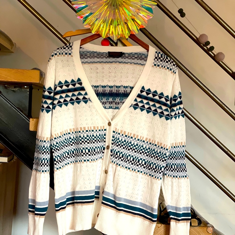 Pendleton NWOT Button Cardigan Nordic L 818